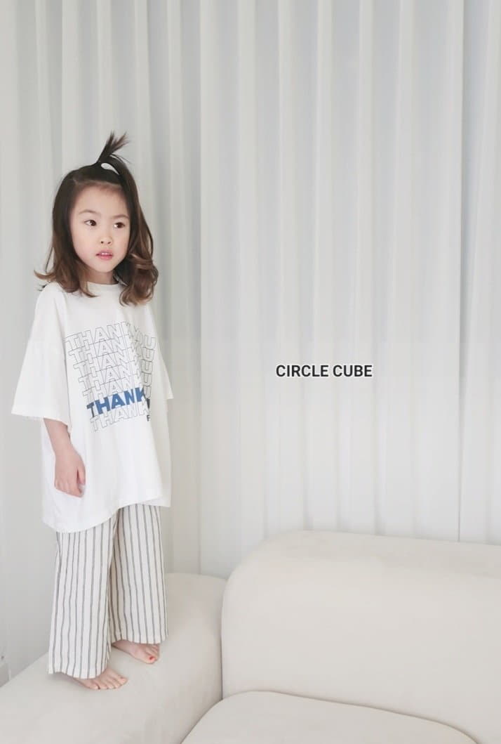 Circle Cube - Korean Children Fashion - #prettylittlegirls - Thank You Tee