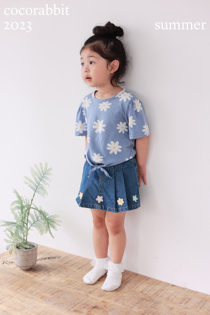Coco Rabbit - Korean Children Fashion - #stylishchildhood - Daisy Ribbon Tee - 4