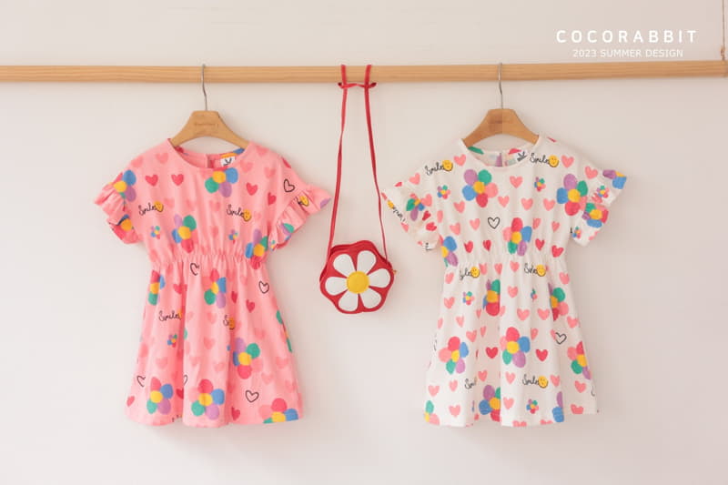 Coco Rabbit - Korean Children Fashion - #childofig - Red Flower One-piece - 11