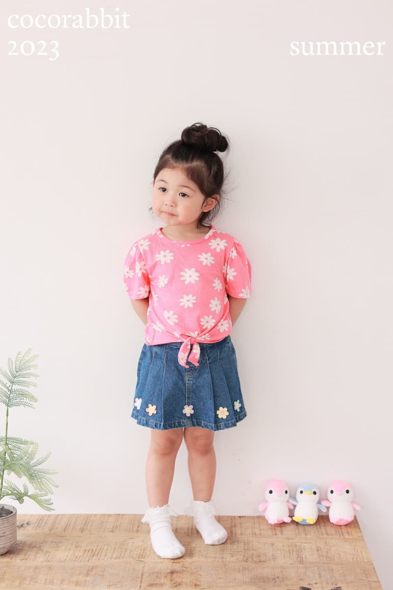 Coco Rabbit - Korean Children Fashion - #childrensboutique - Daisy Ribbon Tee - 5