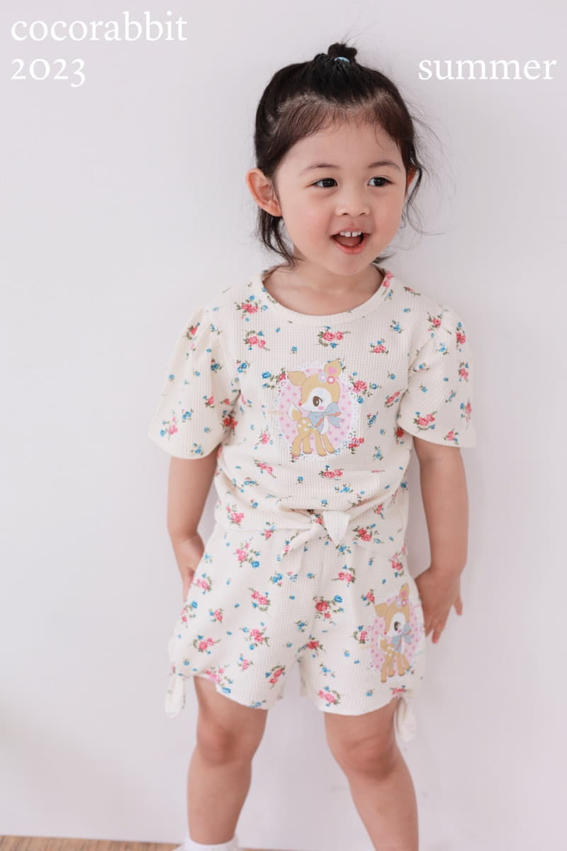 Coco Rabbit - Korean Children Fashion - #designkidswear - Deer Top Bottom Set