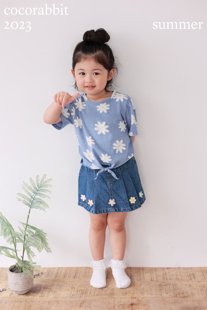 Coco Rabbit - Korean Children Fashion - #fashionkids - Daisy Ribbon Tee - 8