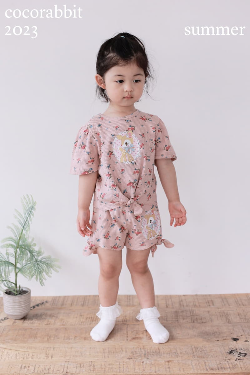 Coco Rabbit - Korean Children Fashion - #fashionkids - Deer Top Bottom Set - 3
