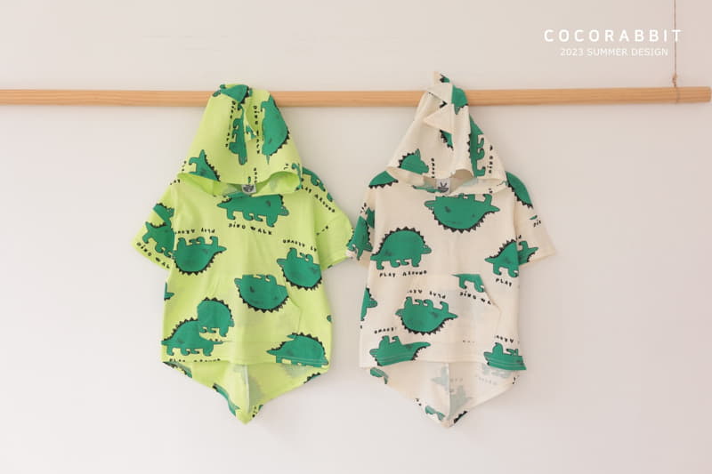 Coco Rabbit - Korean Children Fashion - #kidsshorts - Dino Hoody - 8