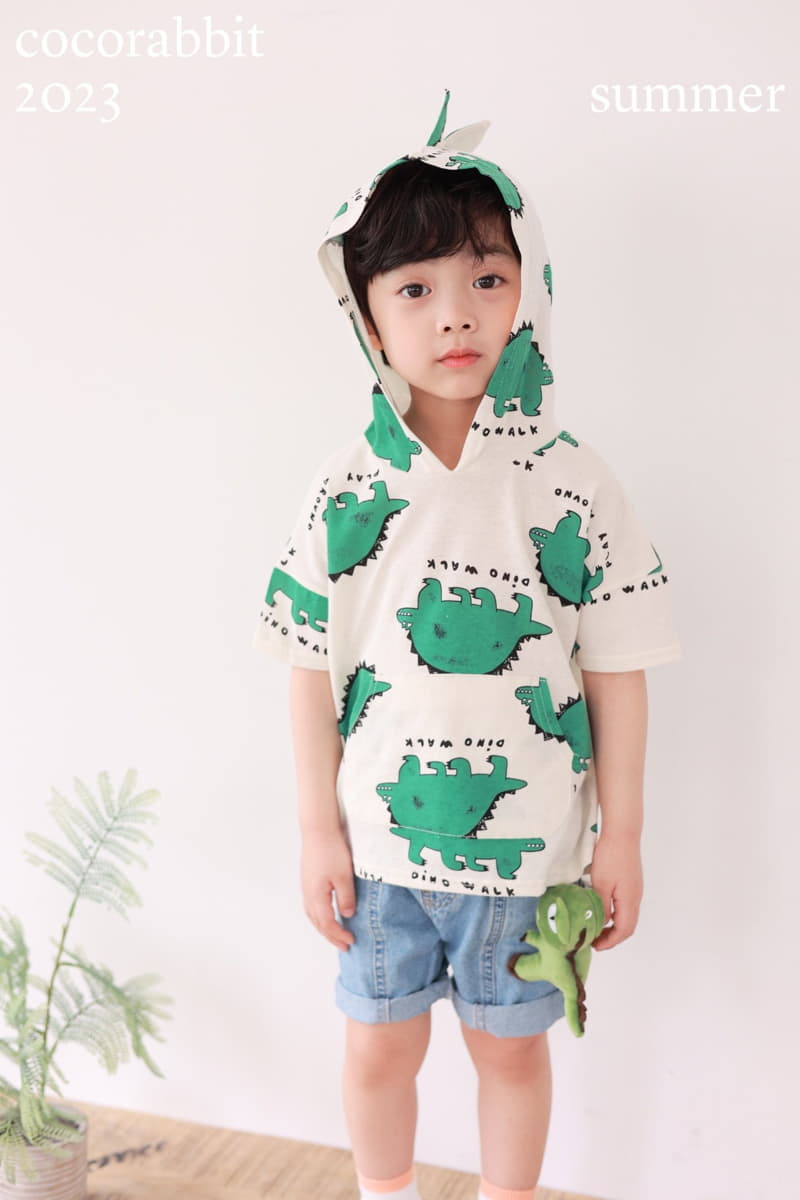 Coco Rabbit - Korean Children Fashion - #kidsshorts - Dino Slit Jeans