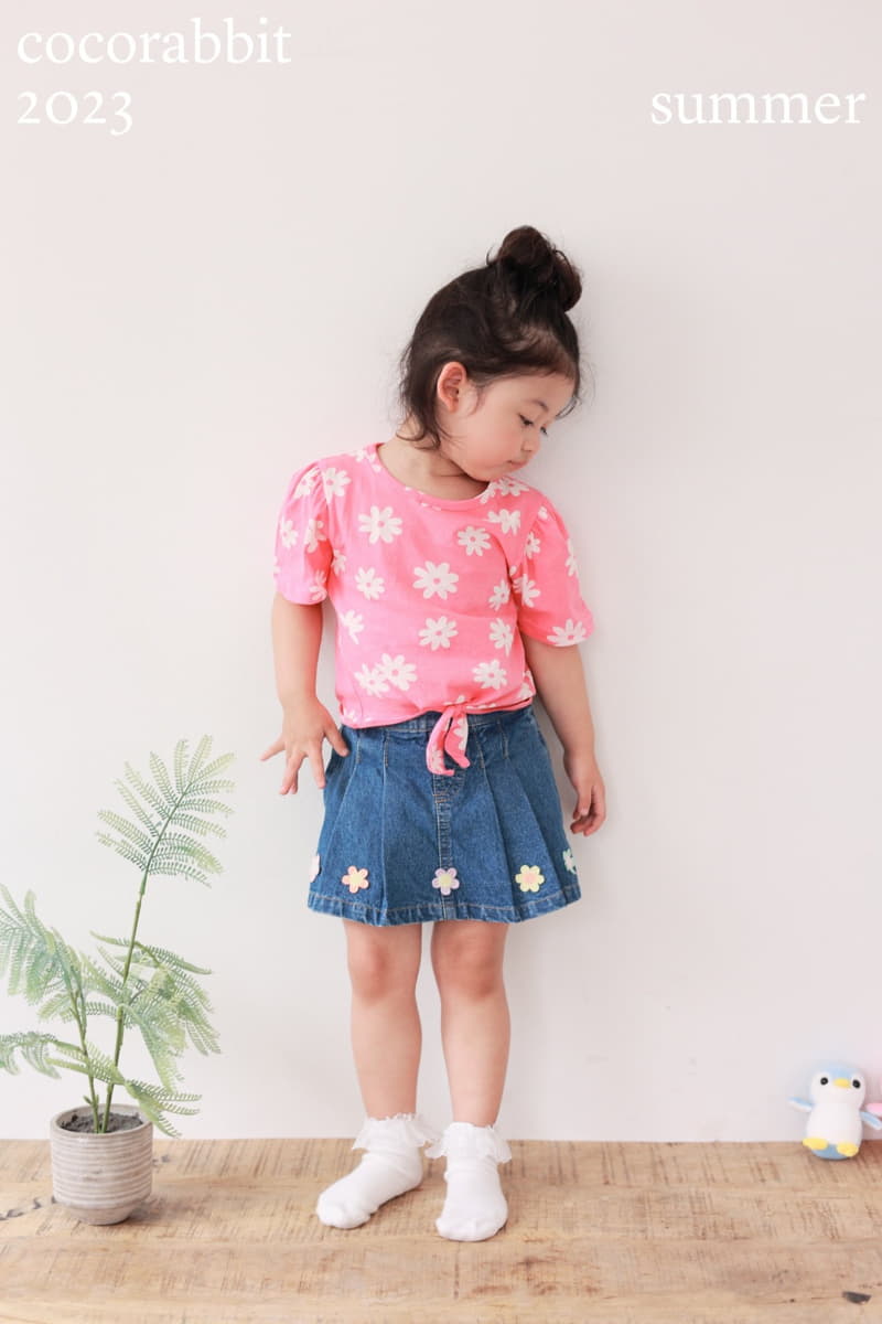 Coco Rabbit - Korean Children Fashion - #kidsstore - Daisy Ribbon Tee - 10