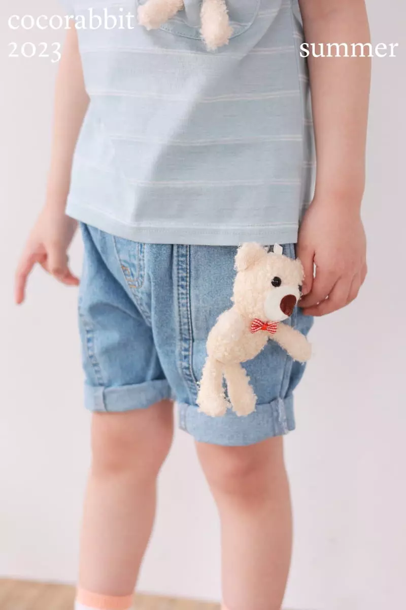 Coco Rabbit - Korean Children Fashion - #kidsstore - Ribboon Slit Jeans - 3