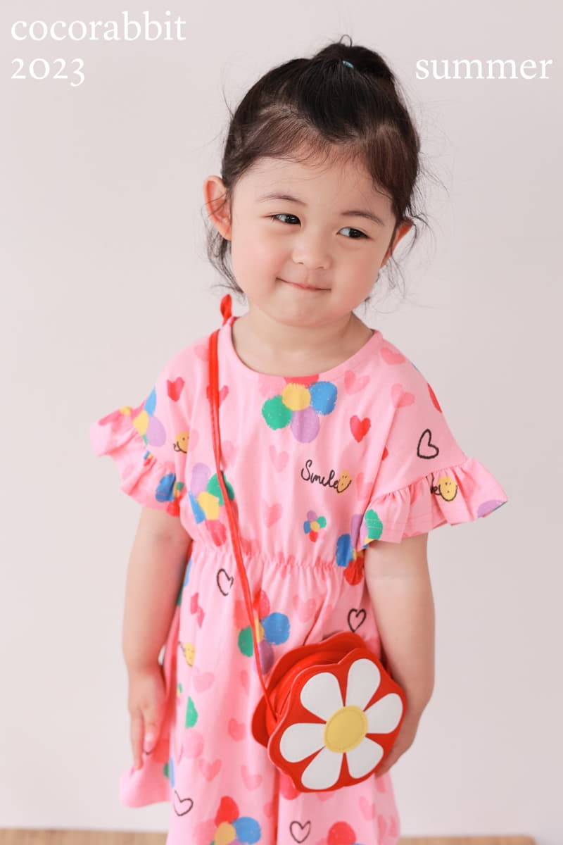 Coco Rabbit - Korean Children Fashion - #kidzfashiontrend - Red Flower One-piece - 2