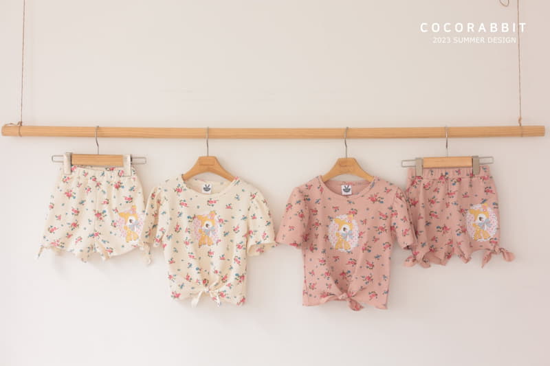 Coco Rabbit - Korean Children Fashion - #littlefashionista - Deer Top Bottom Set - 8