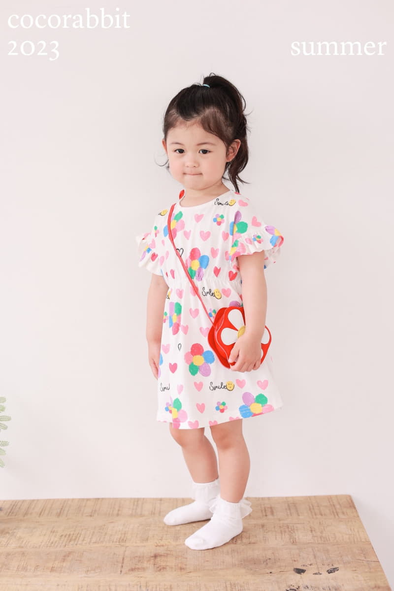 Coco Rabbit - Korean Children Fashion - #magicofchildhood - Red Flower One-piece - 5