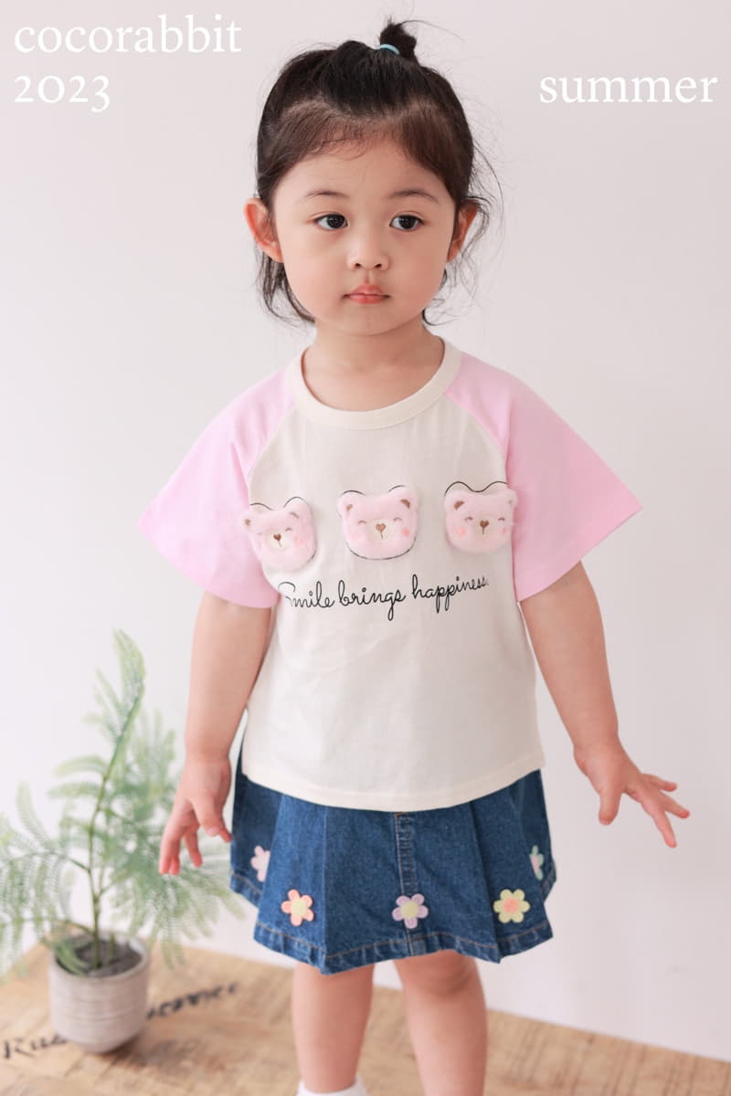 Coco Rabbit - Korean Children Fashion - #minifashionista - Ragaln Bear Tee - 10