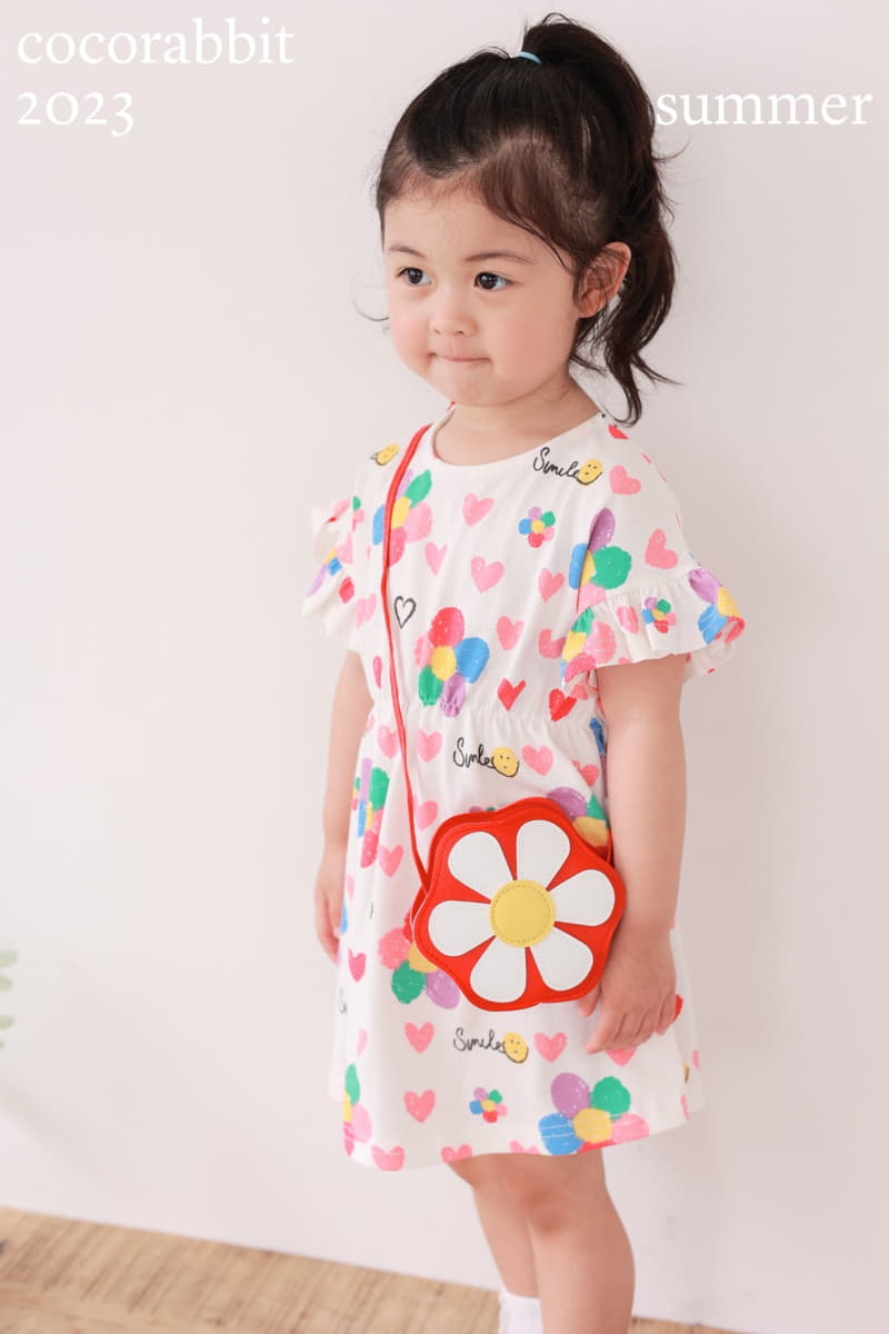 Coco Rabbit - Korean Children Fashion - #minifashionista - Red Flower One-piece - 6