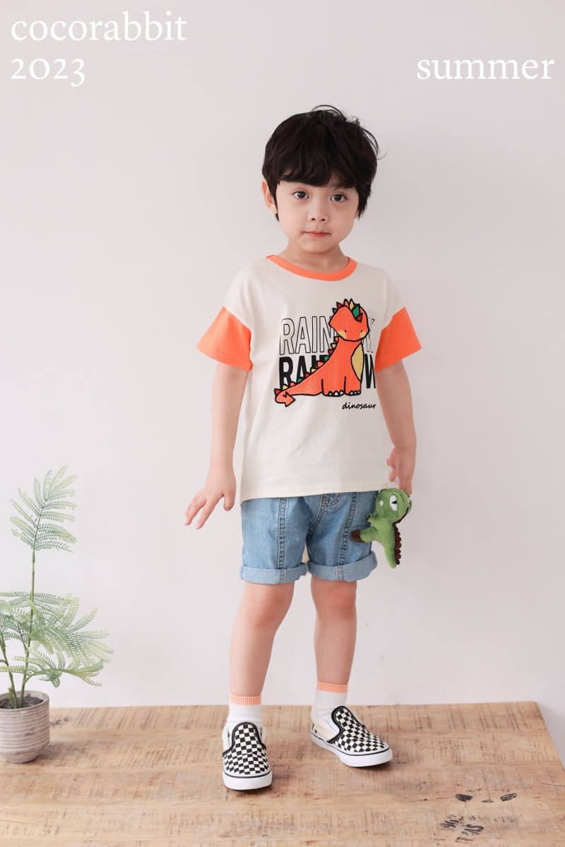 Coco Rabbit - Korean Children Fashion - #prettylittlegirls - Dino Slit Jeans - 8