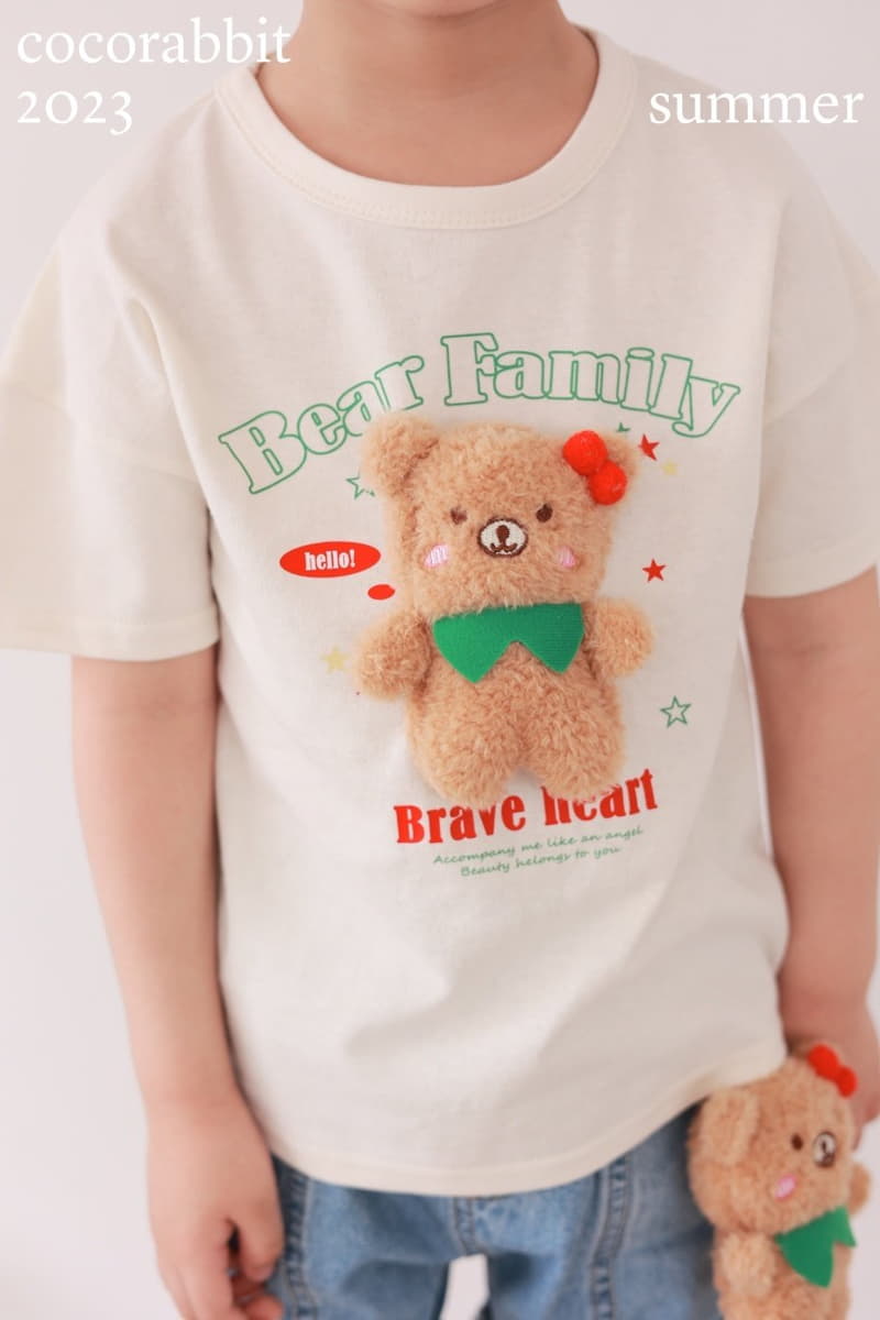 Coco Rabbit - Korean Children Fashion - #stylishchildhood - Family Bear Doll Tee - 7