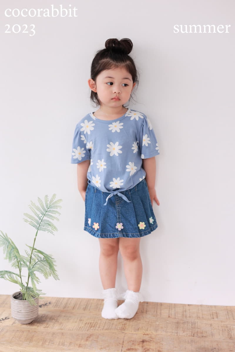 Coco Rabbit - Korean Children Fashion - #stylishchildhood - Daisy Ribbon Tee - 3