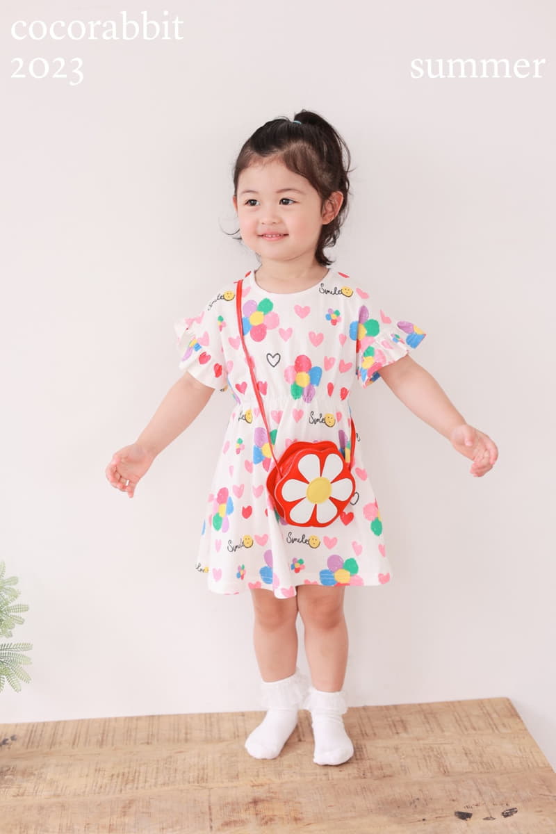 Coco Rabbit - Korean Children Fashion - #todddlerfashion - Red Flower One-piece - 8