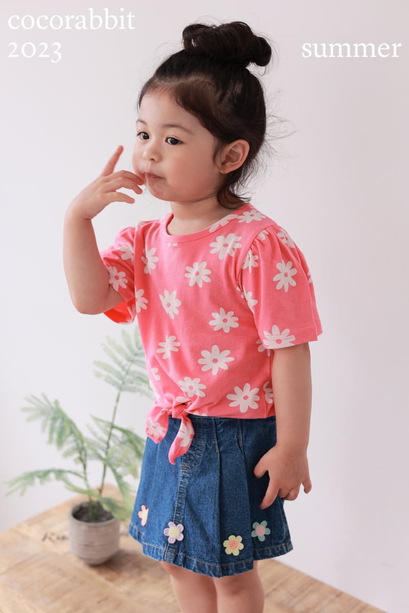 Coco Rabbit - Korean Children Fashion - #toddlerclothing - Daisy Ribbon Tee - 2