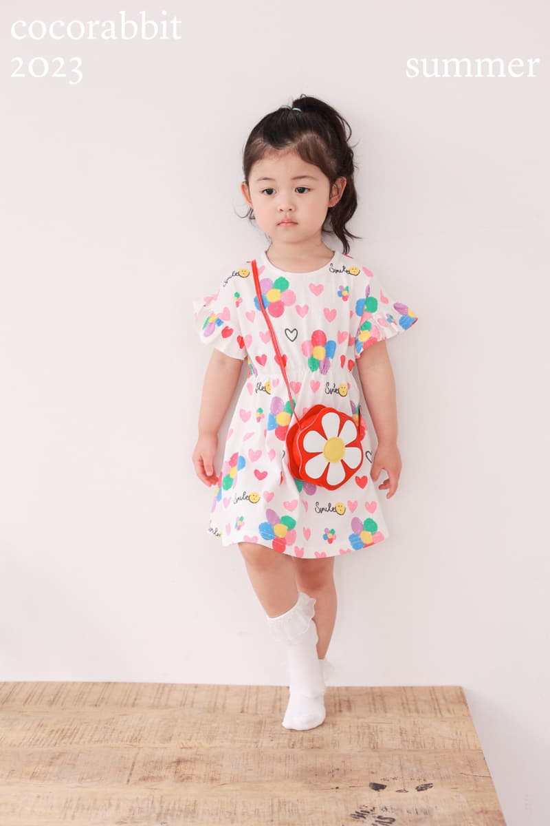 Coco Rabbit - Korean Children Fashion - #toddlerclothing - Red Flower One-piece - 9