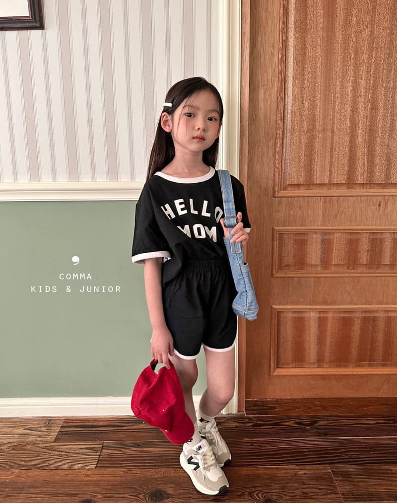Comma - Korean Children Fashion - #childofig - Hello Mom Top Bottom Set - 12