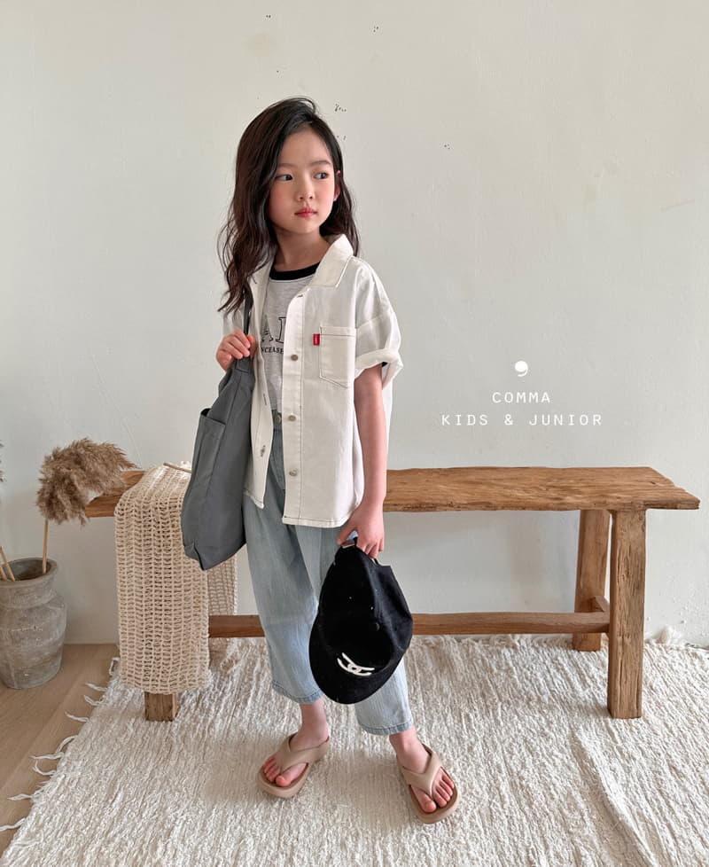 Comma - Korean Children Fashion - #kidsshorts - Label Shirt - 8