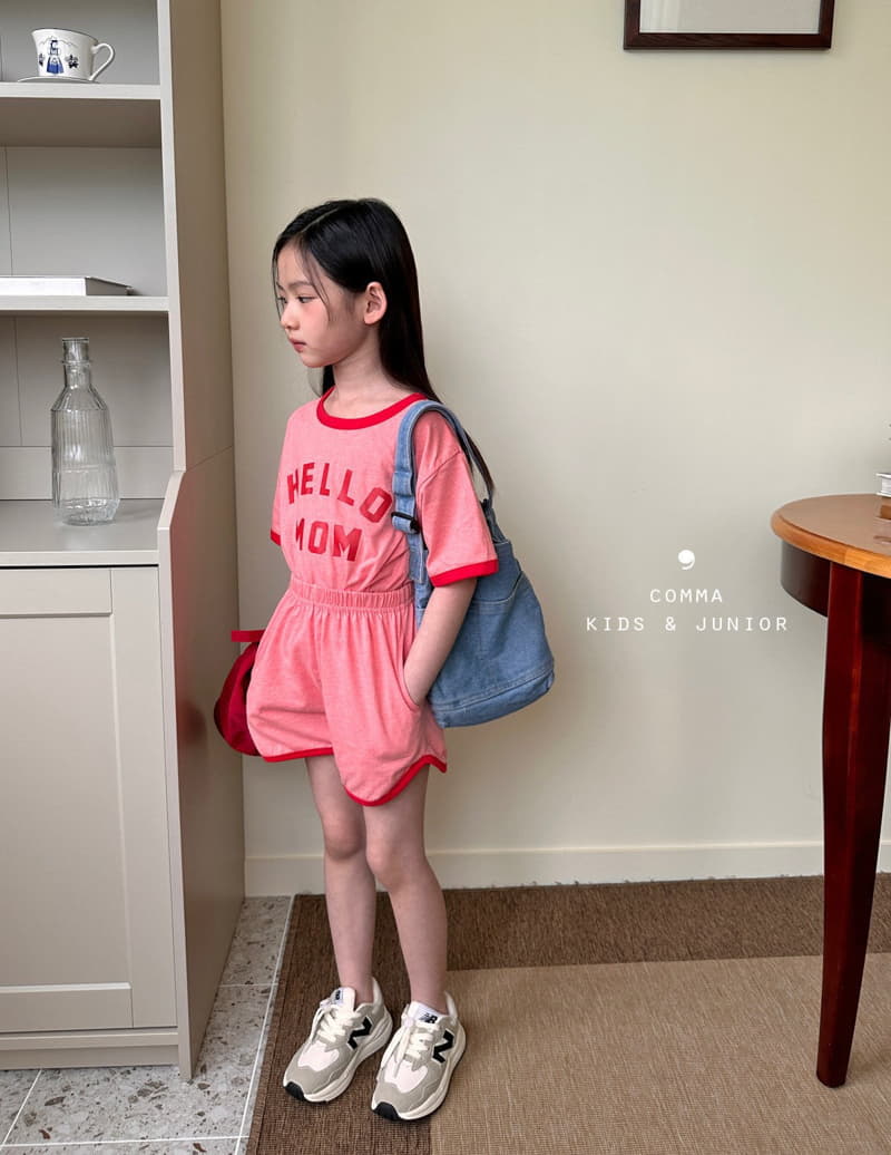 Comma - Korean Children Fashion - #minifashionista - Hello Mom Top Bottom Set - 9