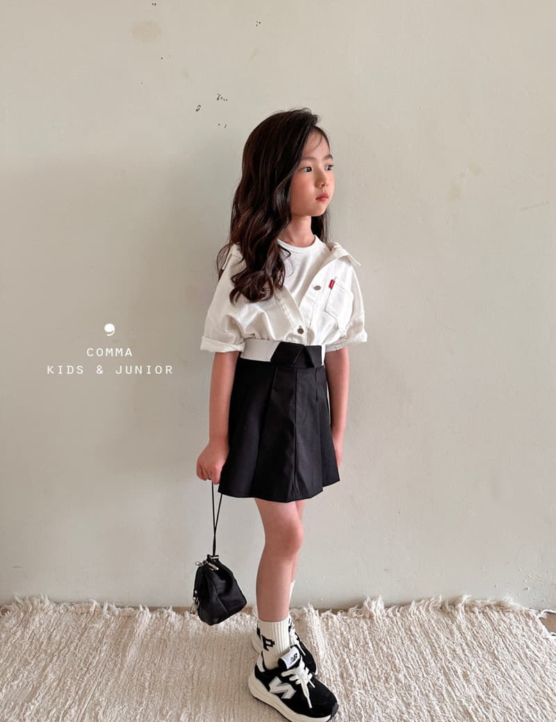 Comma - Korean Children Fashion - #toddlerclothing - Label Shirt