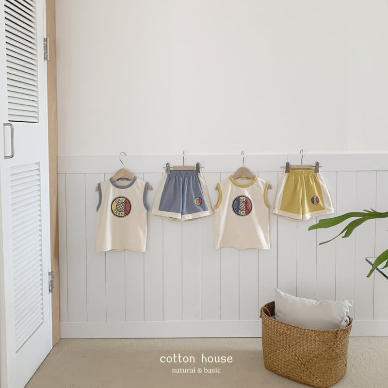 Cotton House - Korean Children Fashion - #kidsstore - Paris Sleeveless Set-up - 5