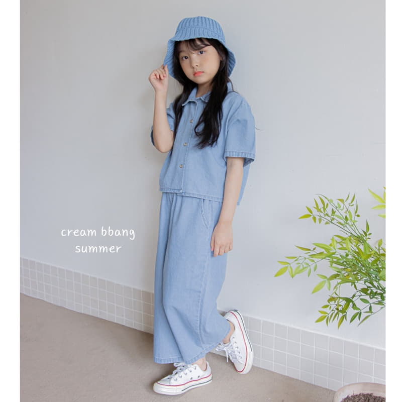 Cream Bbang - Korean Children Fashion - #kidsstore - Ice Denim Pants - 2