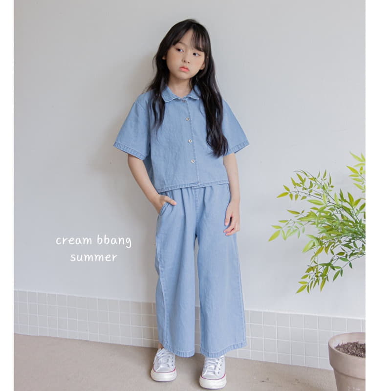 Cream Bbang - Korean Children Fashion - #kidzfashiontrend - Ice Denim Pants - 3
