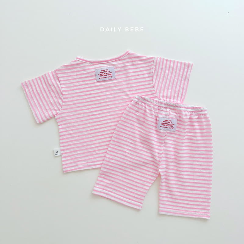Daily Bebe - Korean Children Fashion - #childofig - Slav Stripes Pajama - 7