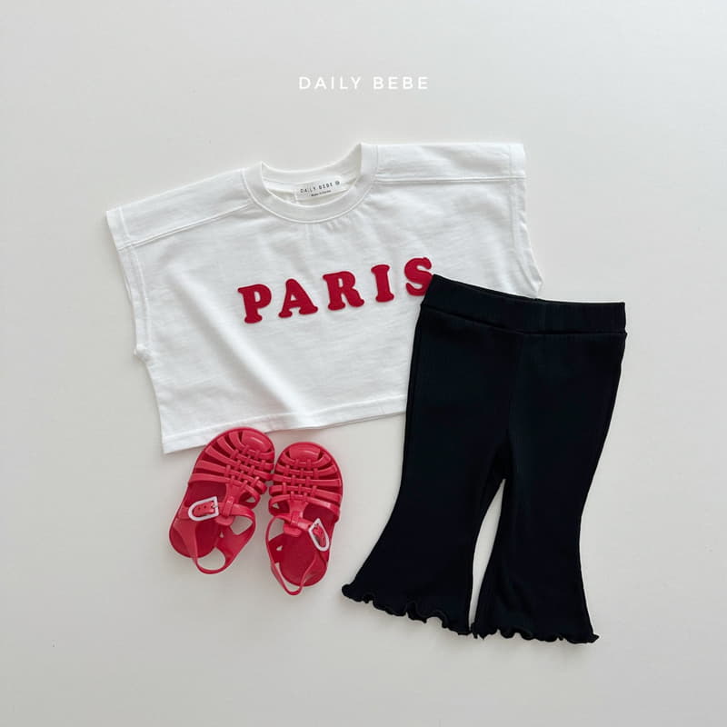 Daily Bebe - Korean Children Fashion - #stylishchildhood - Paris Patch Crop Tee - 4