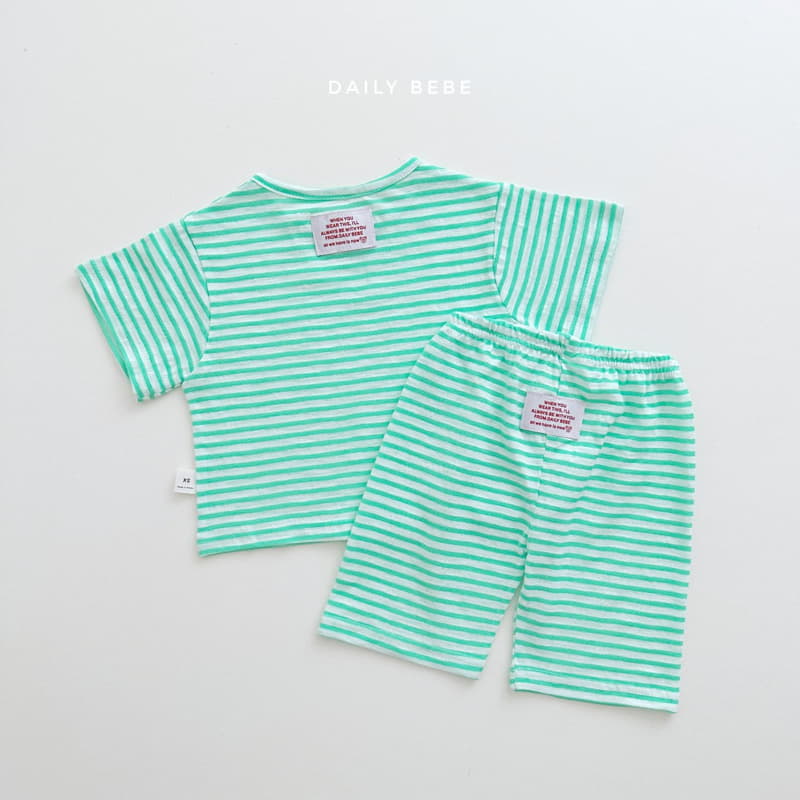 Daily Bebe - Korean Children Fashion - #childrensboutique - Slav Stripes Pajama - 8