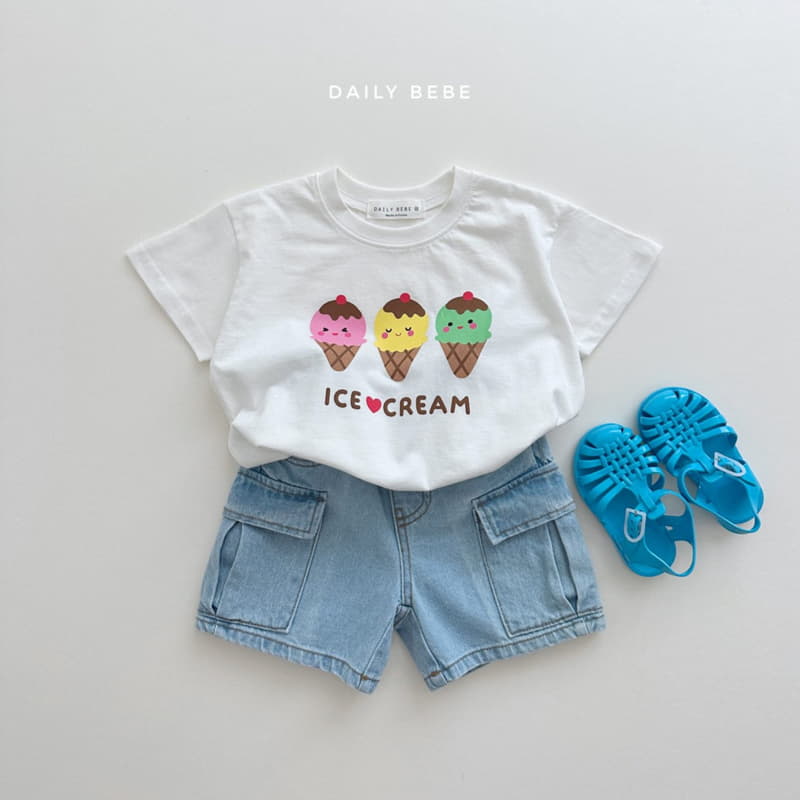 Daily Bebe - Korean Children Fashion - #childofig - Ice Cream Tee - 4