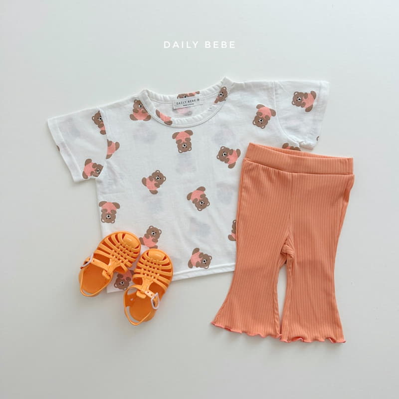Daily Bebe - Korean Children Fashion - #childrensboutique - Heart Bear Tee - 2