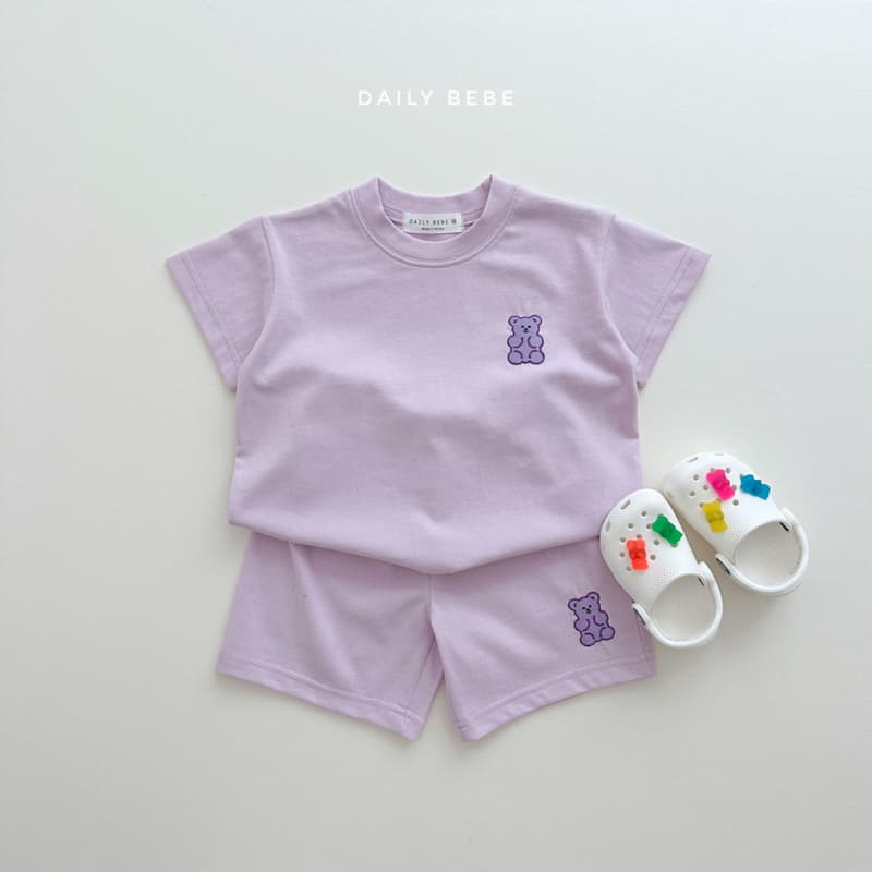 Daily Bebe - Korean Children Fashion - #childrensboutique - Jelly Bear Top Bottom Set - 7