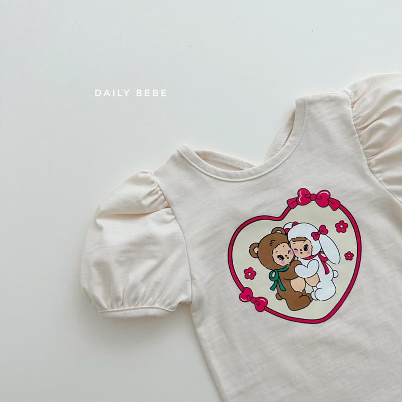 Daily Bebe - Korean Children Fashion - #designkidswear - Puff Doll Tee - 2