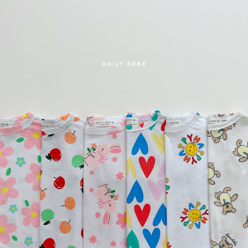 Daily Bebe - Korean Children Fashion - #designkidswear - Pattern Tee