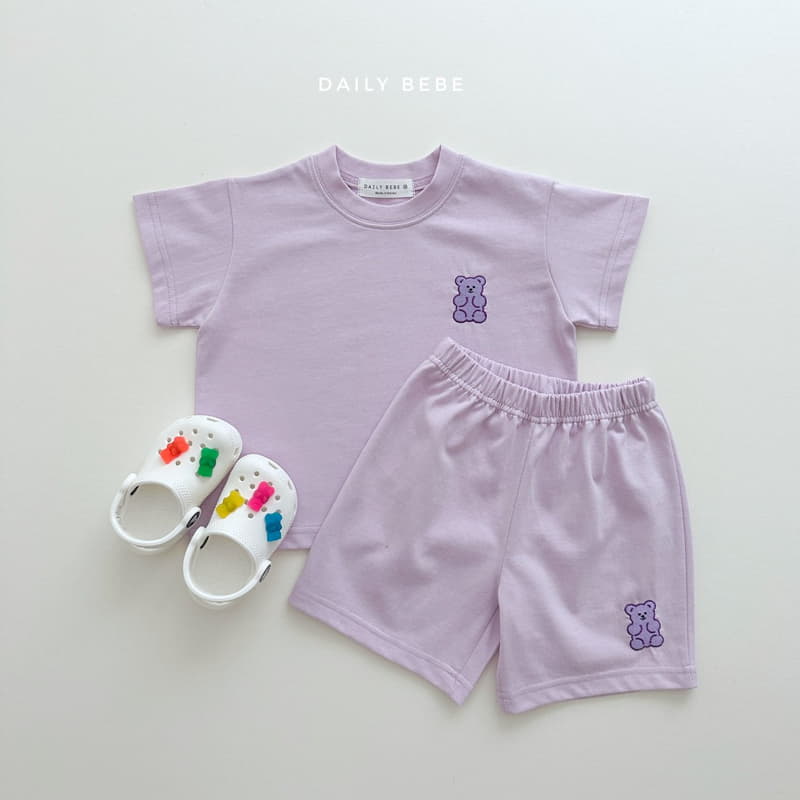 Daily Bebe - Korean Children Fashion - #designkidswear - Jelly Bear Top Bottom Set - 8