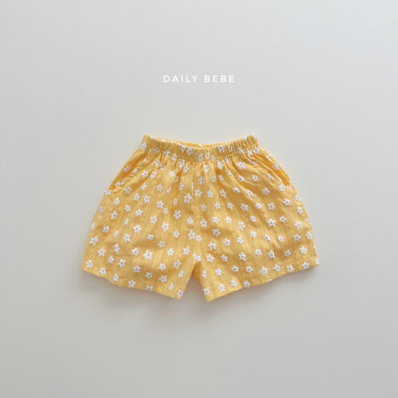 Daily Bebe - Korean Children Fashion - #designkidswear - Flower Collar Top Bottom Set - 3
