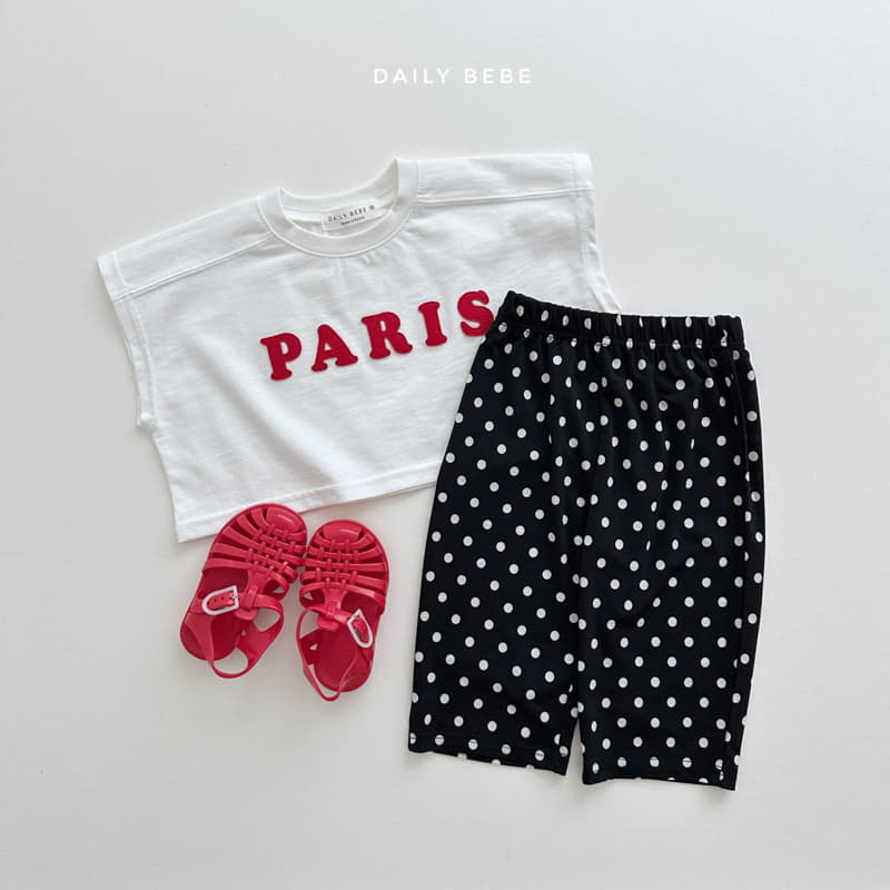 Daily Bebe - Korean Children Fashion - #discoveringself - Paris Patch Crop Tee - 7