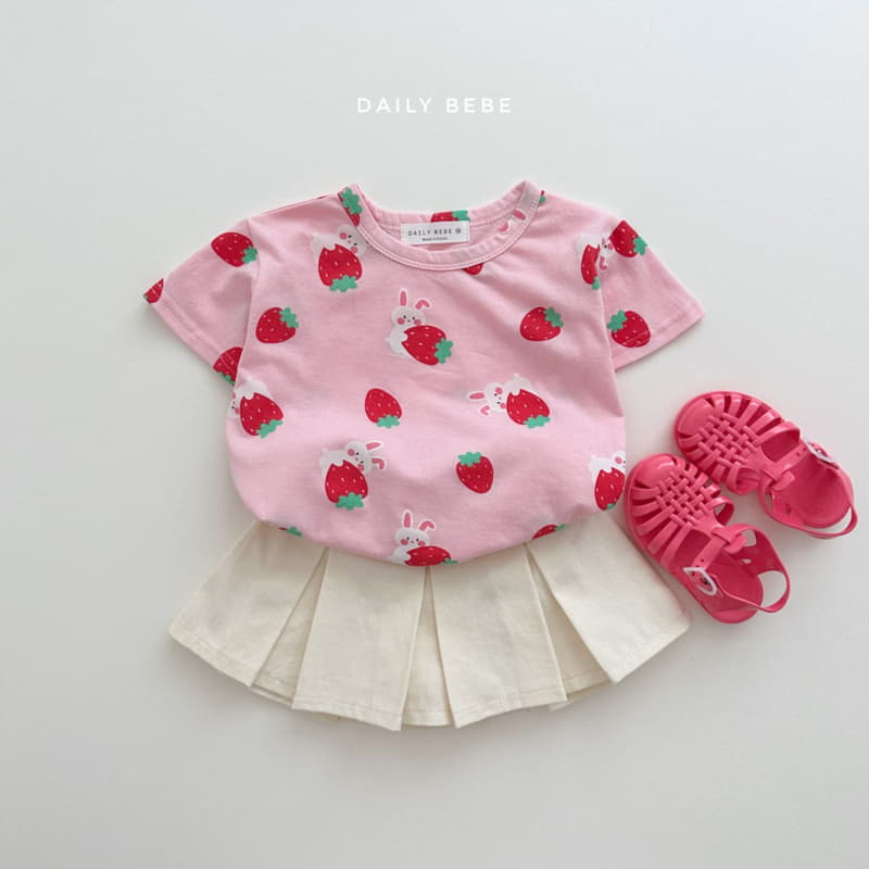 Daily Bebe - Korean Children Fashion - #discoveringself - Strawberry Tee - 5
