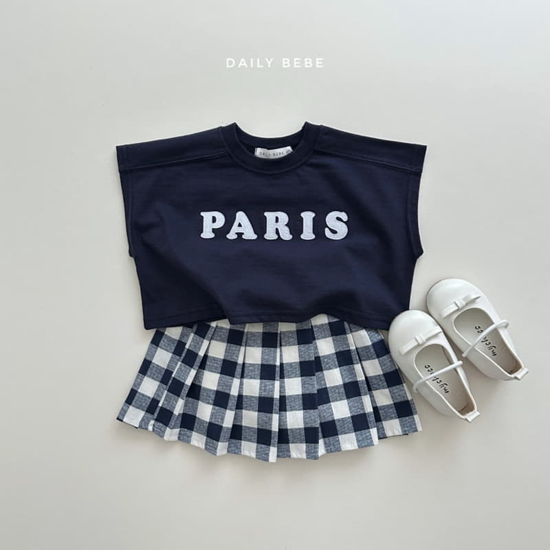 Daily Bebe - Korean Children Fashion - #discoveringself - Check Wrinkle Skirt - 12