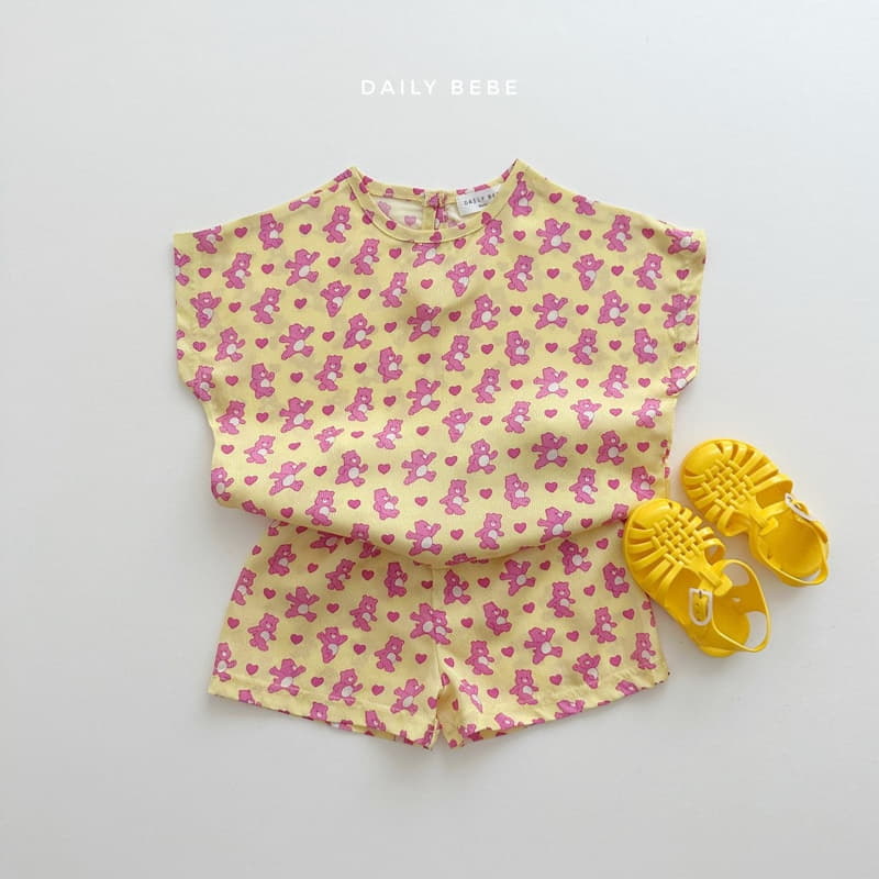 Daily Bebe - Korean Children Fashion - #discoveringself - Ingun Top Bottom Set - 3