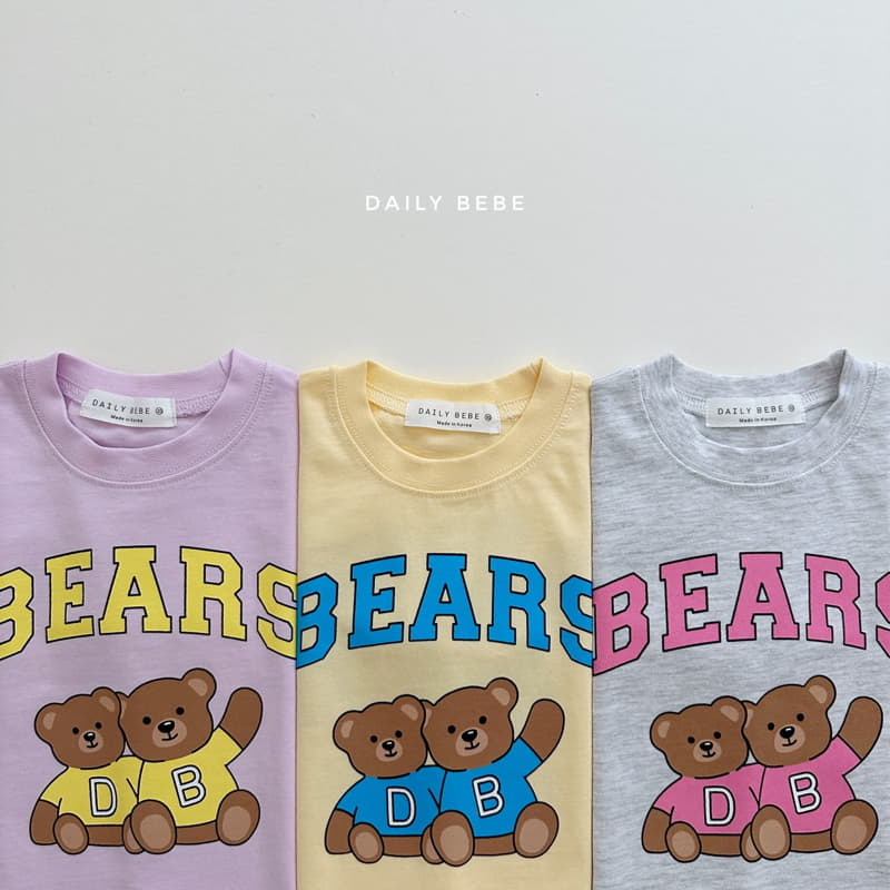 Daily Bebe - Korean Children Fashion - #fashionkids - Hi Bear Top Bottom Set - 7