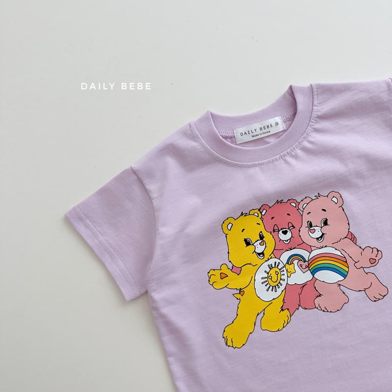Daily Bebe - Korean Children Fashion - #fashionkids - Care Bear Top Bottom Set - 6