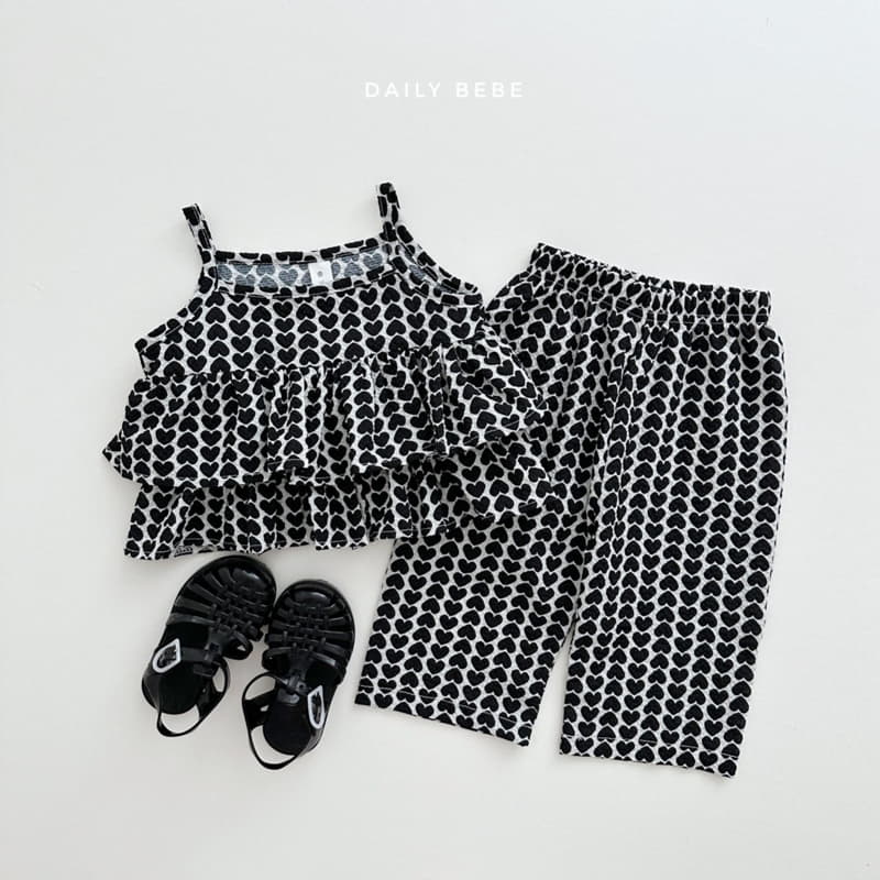 Daily Bebe - Korean Children Fashion - #fashionkids - Cancan Sleeveless Top Bottom Set - 6
