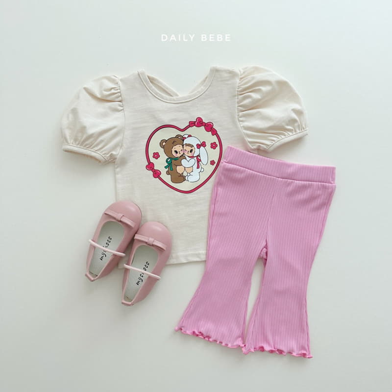 Daily Bebe - Korean Children Fashion - #kidsshorts - Puff Doll Tee - 5