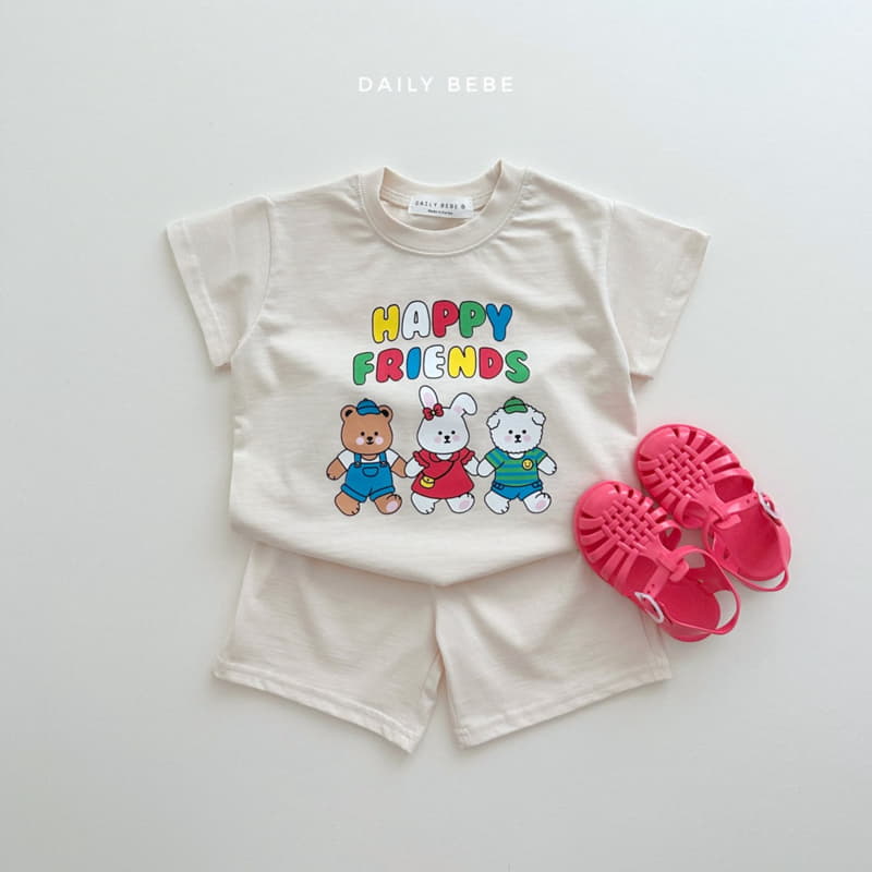Daily Bebe - Korean Children Fashion - #kidsshorts - Happy Prince Top Bottom Set - 5
