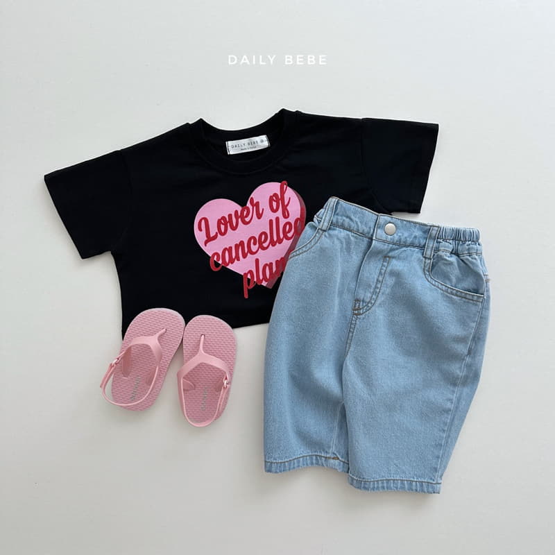 Daily Bebe - Korean Children Fashion - #kidsstore - Heart Crop Tee - 11