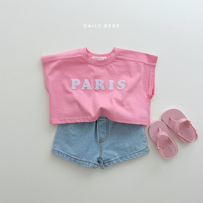 Daily Bebe - Korean Children Fashion - #kidsstore - Paris Patch Crop Tee - 10
